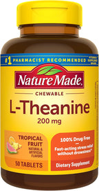 Nature Made L-Teanina 200mg Comprimidos Masticables - 50 Unidades