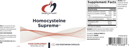Designs for Health Homocysteine Supreme - – Folato (como metilfolato): la forma activa del ácido fólico, esencial – Image 4
