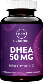MRM Nutrition DHEA 50mg - Para Mujeres y Hombres - 90 Cápsulas | Micronizado, Vegano, Sin Gluten