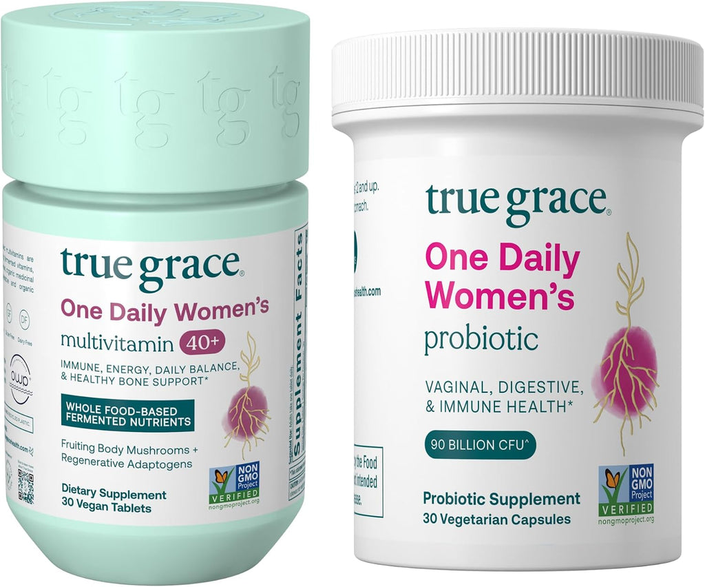 True Grace Pack Mujer 40+: Multivitamínico y Probiótico (30 Días)