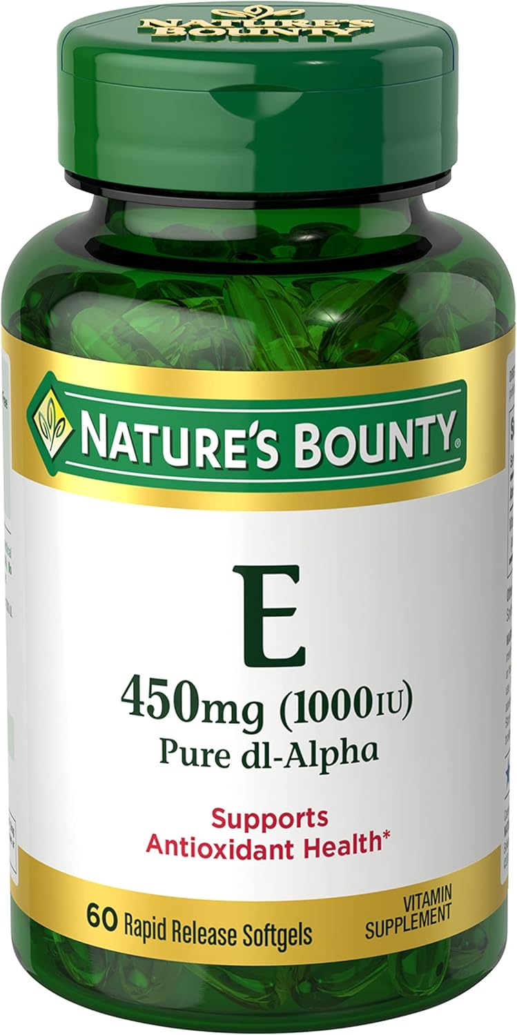 Nature's Bounty Vitamina E 1000 UI - 60 Cápsulas Blandas