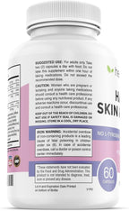 healblend Vitaminas para Cabello, Piel y Uñas para Mujeres con Biotina 5000 mcg, Hierro y Manganeso | Vegano, No-OGM | 60 Cápsulas