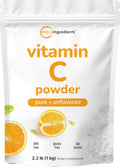 Micro Ingredients Pure Vitamin C Powder 1 kg (2.2 lbs) - Unflavored Ascorbic Acid