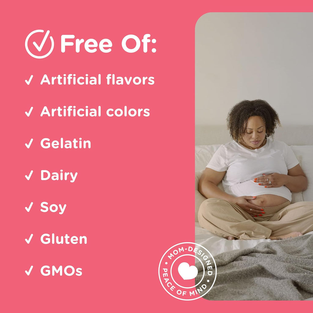 Mommy's Bliss Multivitamínico Prenatal con Ácido Fólico, Hierro y Probióticos - Vegano, Sin Gluten (45 cápsulas)