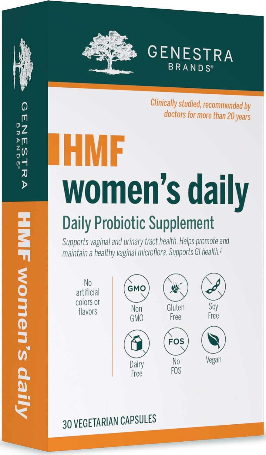 Genestra Brands HMF Women's Daily - Probiótico para la Salud Femenina (30 Cápsulas)