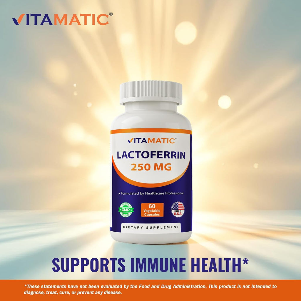 Vitamatic Lactoferrina 250 mg – 60 Cápsulas Vegetales