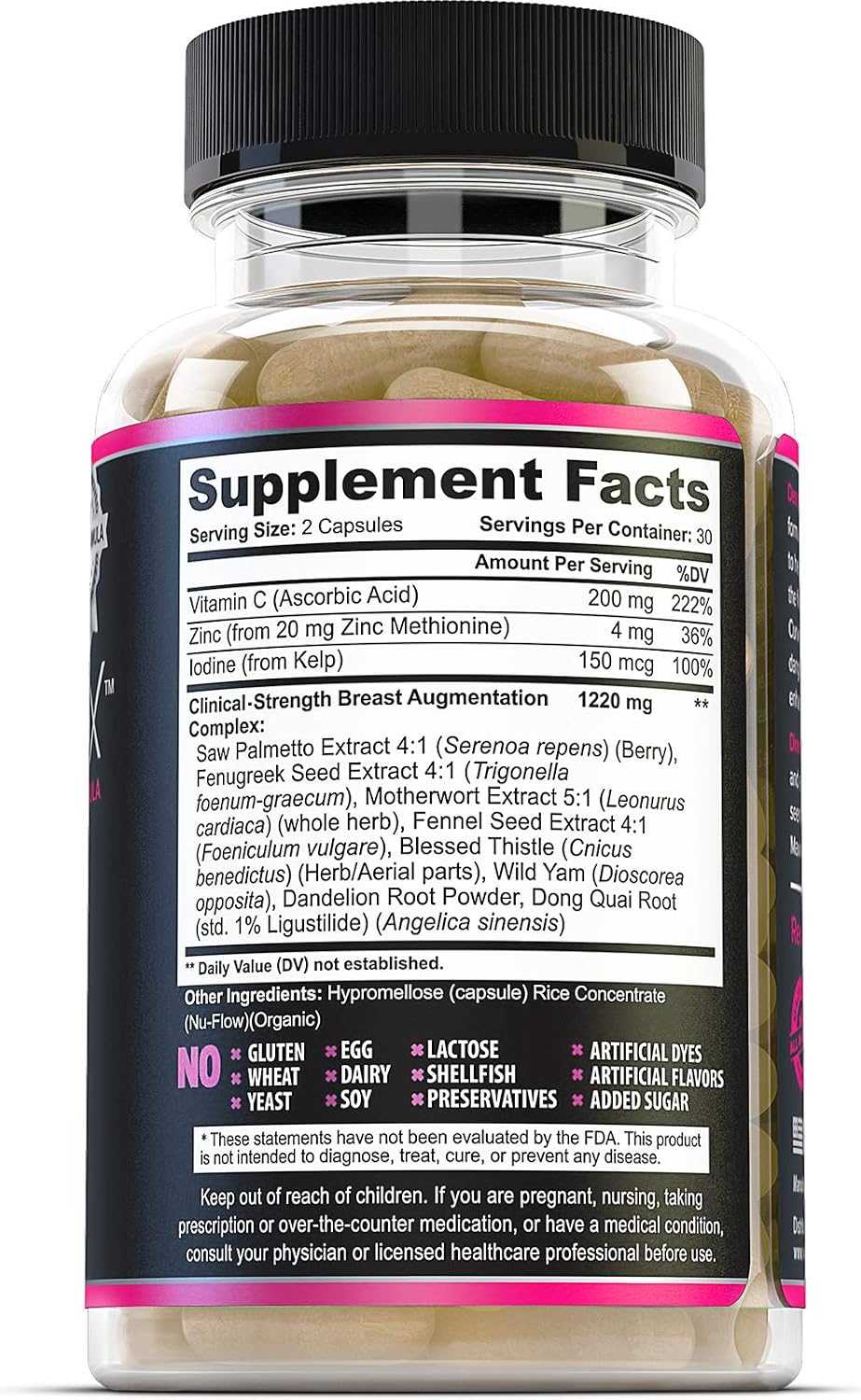 Curvinexx Suplemento Natural para el Realce y Firmeza del Busto (3 Botellas)