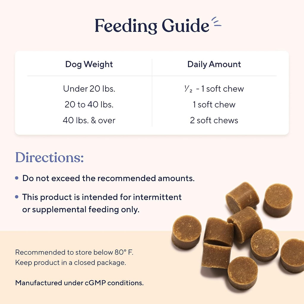 Pawfy Probióticos para Perros | Salud Digestiva y Piel | 30 Chews de Pollo