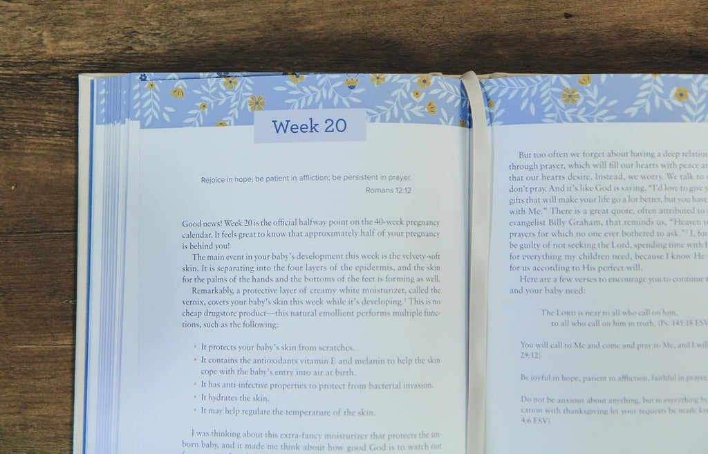 Escribir un diario durante tu embarazo: Devocionales y oraciones para cada semana del desarrollo de tu bebé