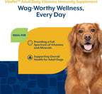 NaturVet VitaPet Vitaminas Diarias para Perros Adultos con Ayuda para el Aliento, 60 Comprimidos Blandos