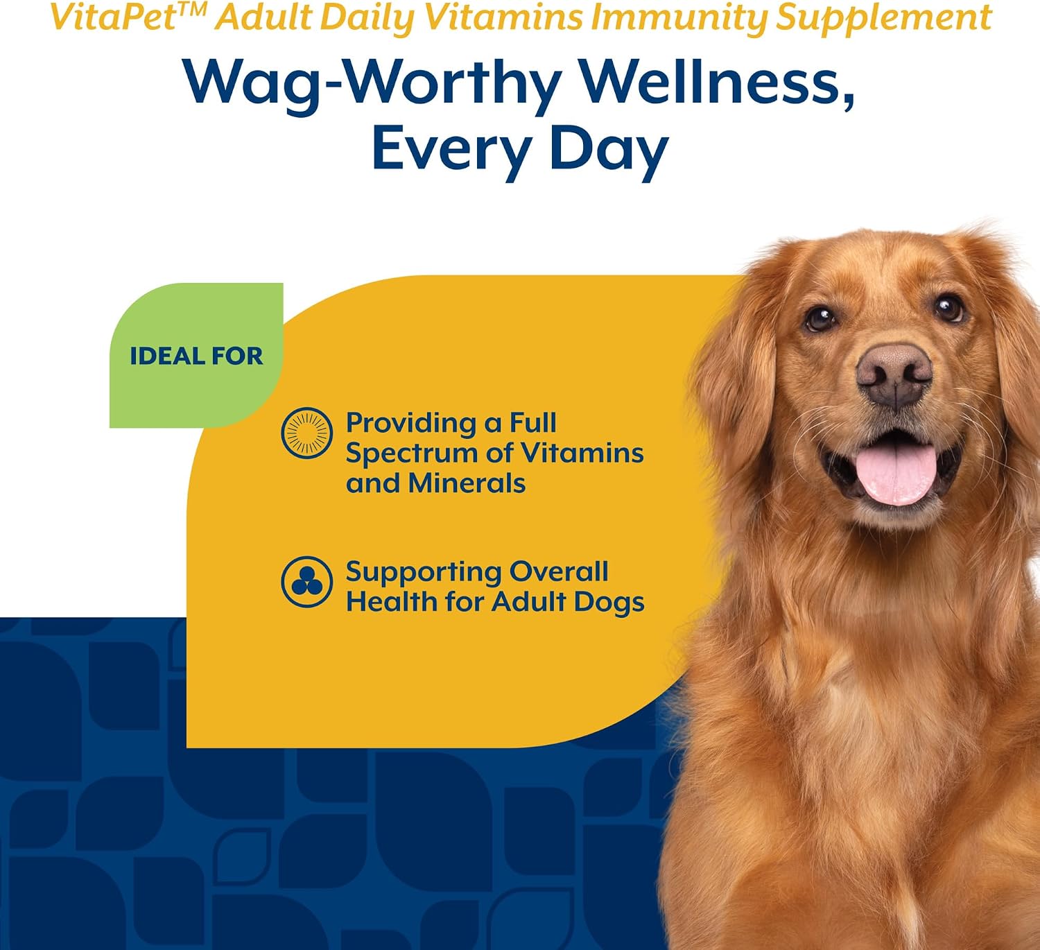 NaturVet VitaPet Vitaminas Diarias para Perros Adultos con Ayuda para el Aliento, 60 Comprimidos Blandos
