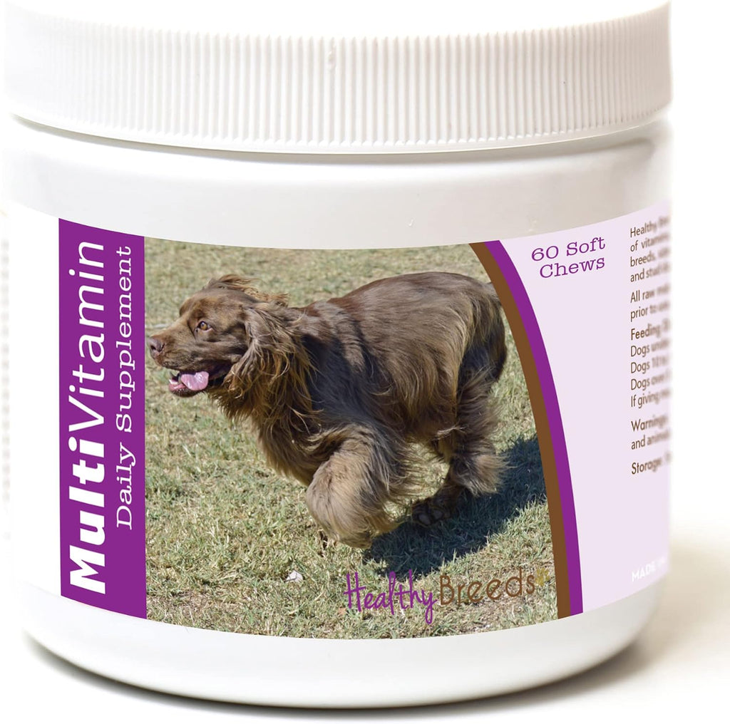 Healthy Breeds Masticables blandos multivitamínicos para perros Sussex Spaniel, 60 unidades