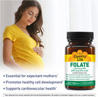 Country Life Folate 800 mcg - 100 Comprimidos