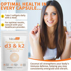 Vitamina D3 K2 10000 UI + 200 mcg Softgels - Pack de 2