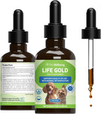 Pet Wellbeing Life Gold para Perros - Apoyo a la Desintoxicación y Salud Inmunológica con Astrágalo y Acedera - Fórmula Líquida de 118 ml