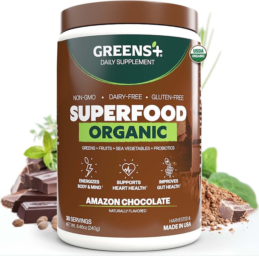 Greens+ Plus Superalimento Orgánico Chocolate Amazon