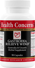 Health Concerns Gastrodia Relieve Wind – Fórmula Herbal China para la Cabeza, Mareos y Soporte Hepático – 90 Cápsulas