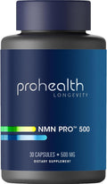 ProHealth NMN Pro 500 - 30 Cápsulas - Uthever NMN - Precursor de NAD+