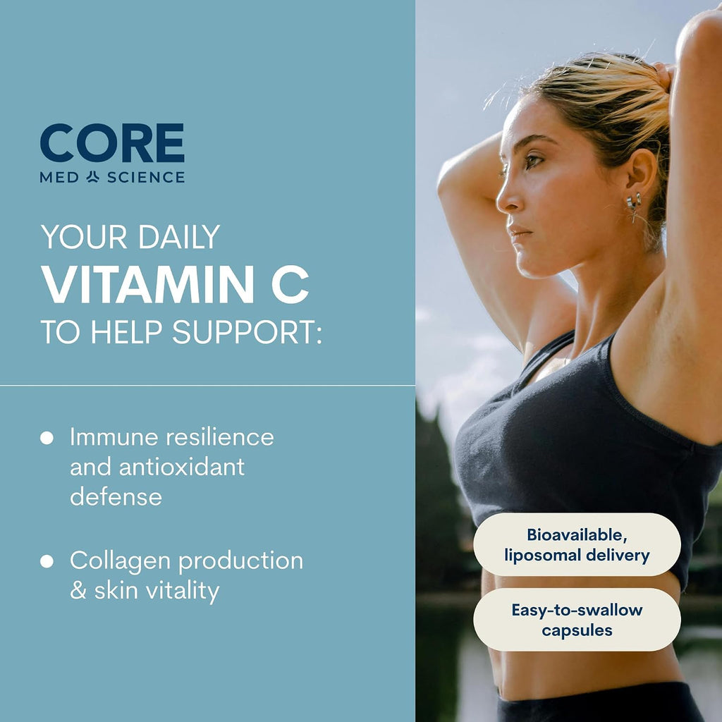 Core Med Science Vitamina C Liposomal 1000mg - 180 Cápsulas