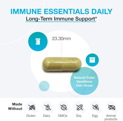 XYMOGEN Immune Essentials Daily - Vitamina C, Zinc y Quercetina - Apoyo Inmunológico Diario, Antioxidante y Respiratorio - – Image 3