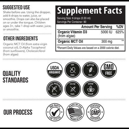 Plant-D3 Vitamina D3 Orgánica 5000 UI - – Calidad garantizada: Producida en instalaciones certificadas cGMP y – Image 7