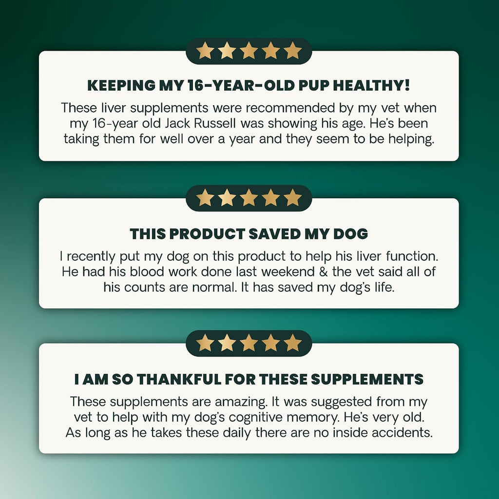 VetriScience SAMe Liver Health Tablets para Gatos y Perros Pequeños – 90 mg S-Adenosil Metionina, 30 tabletas