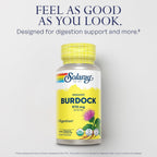 SOLARAY Raíz de Bardana Orgánica 970 mg - 100 Cápsulas
