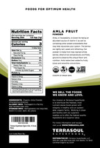 Terrasoul Superfoods Polvo de Amla Orgánico (Amalaki), 4 Libras - Rico en Vitamina C Antioxidante | Apoya la Inmunidad