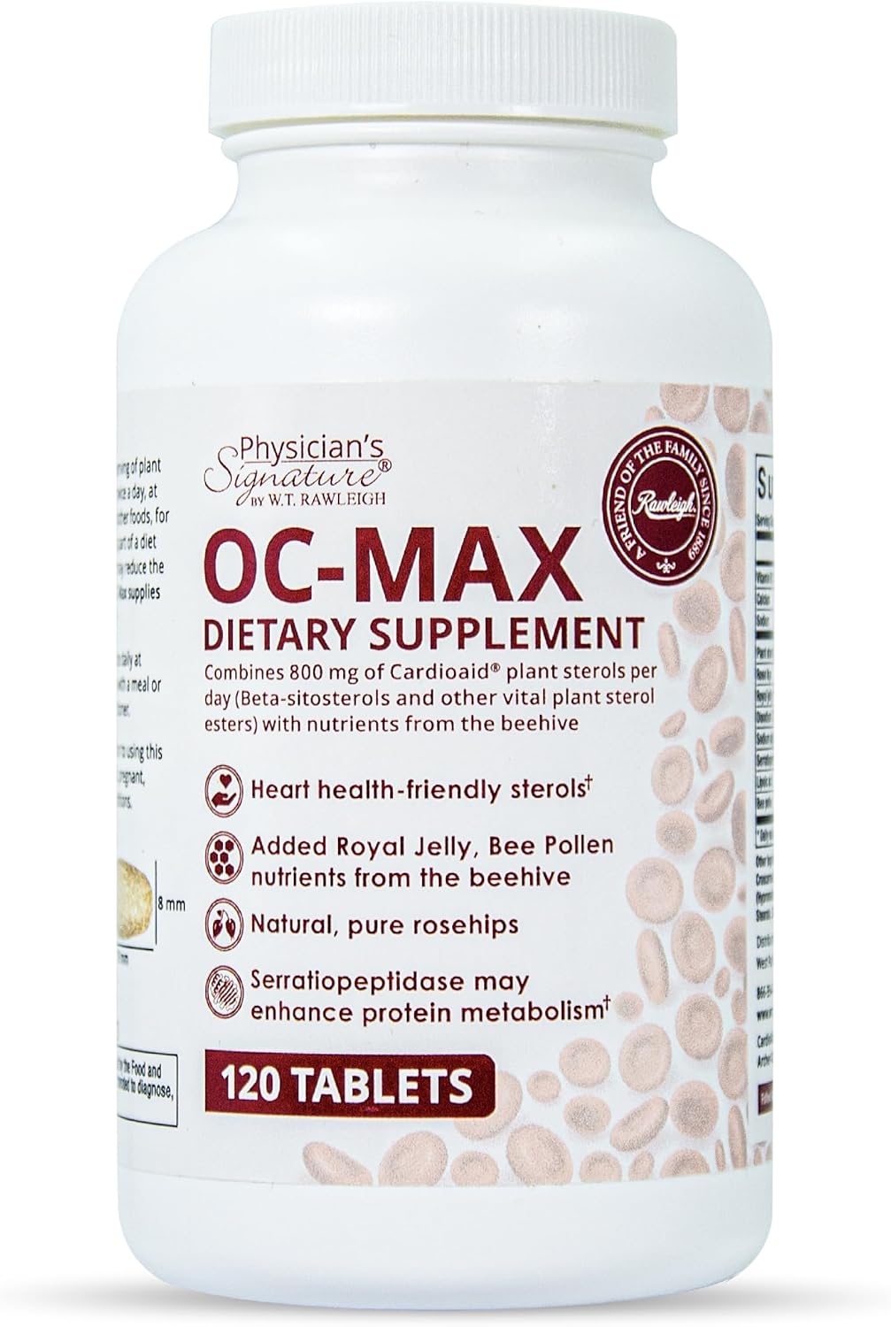 Rawleigh OC-MAX Salud Cardiaca – Esteroles Vegetales 800 mg + Antioxidantes | 120 Comprimidos