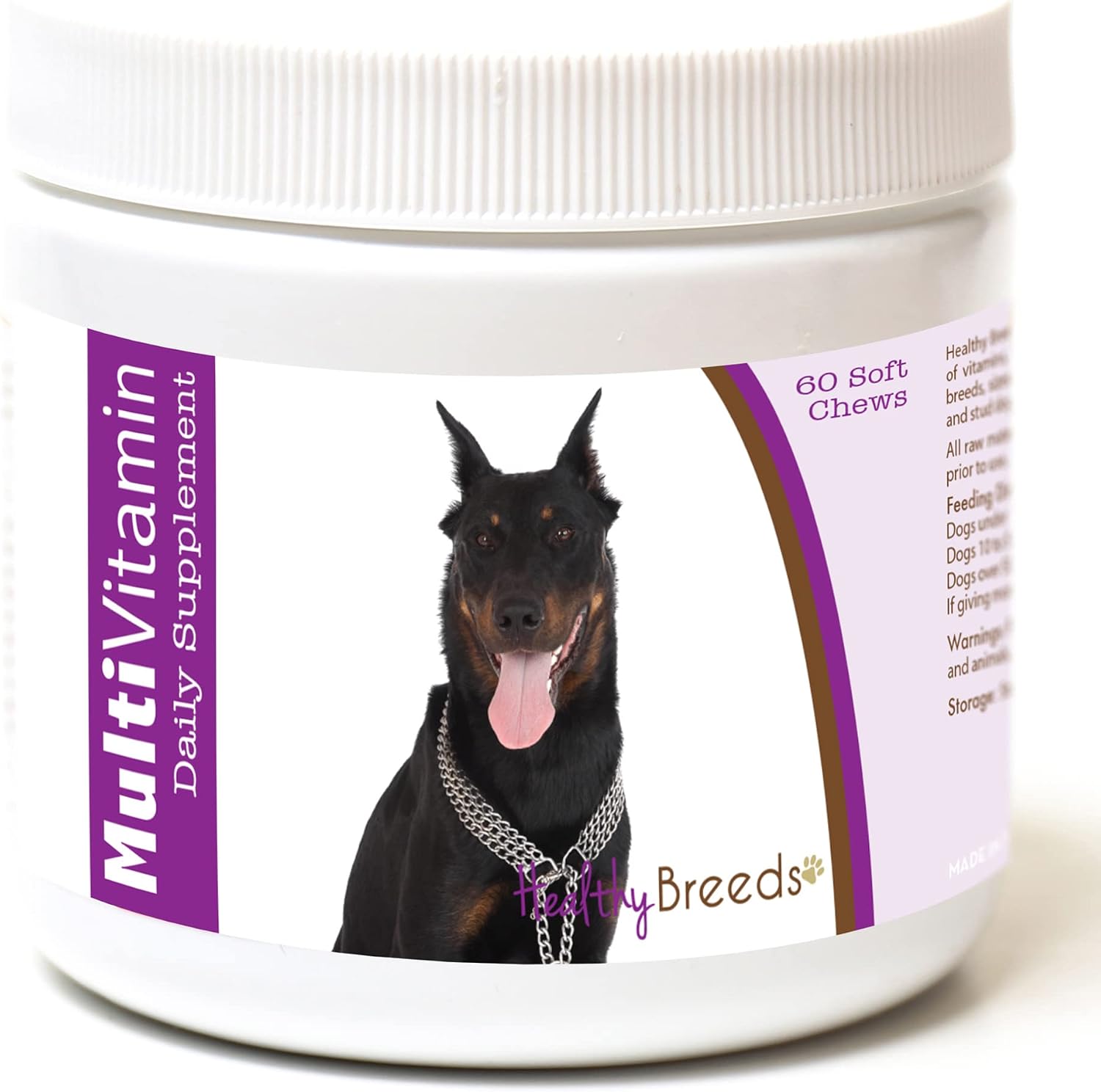 Healthy Breeds Multivitamínico para Perros Beauceron - 60 Snacks Blandos