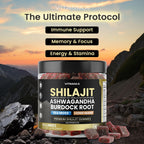 Pure Shilajit Gummies con Sea Moss, Ashwagandha y Minerales - Sabor Sandía - 60 Gomitas