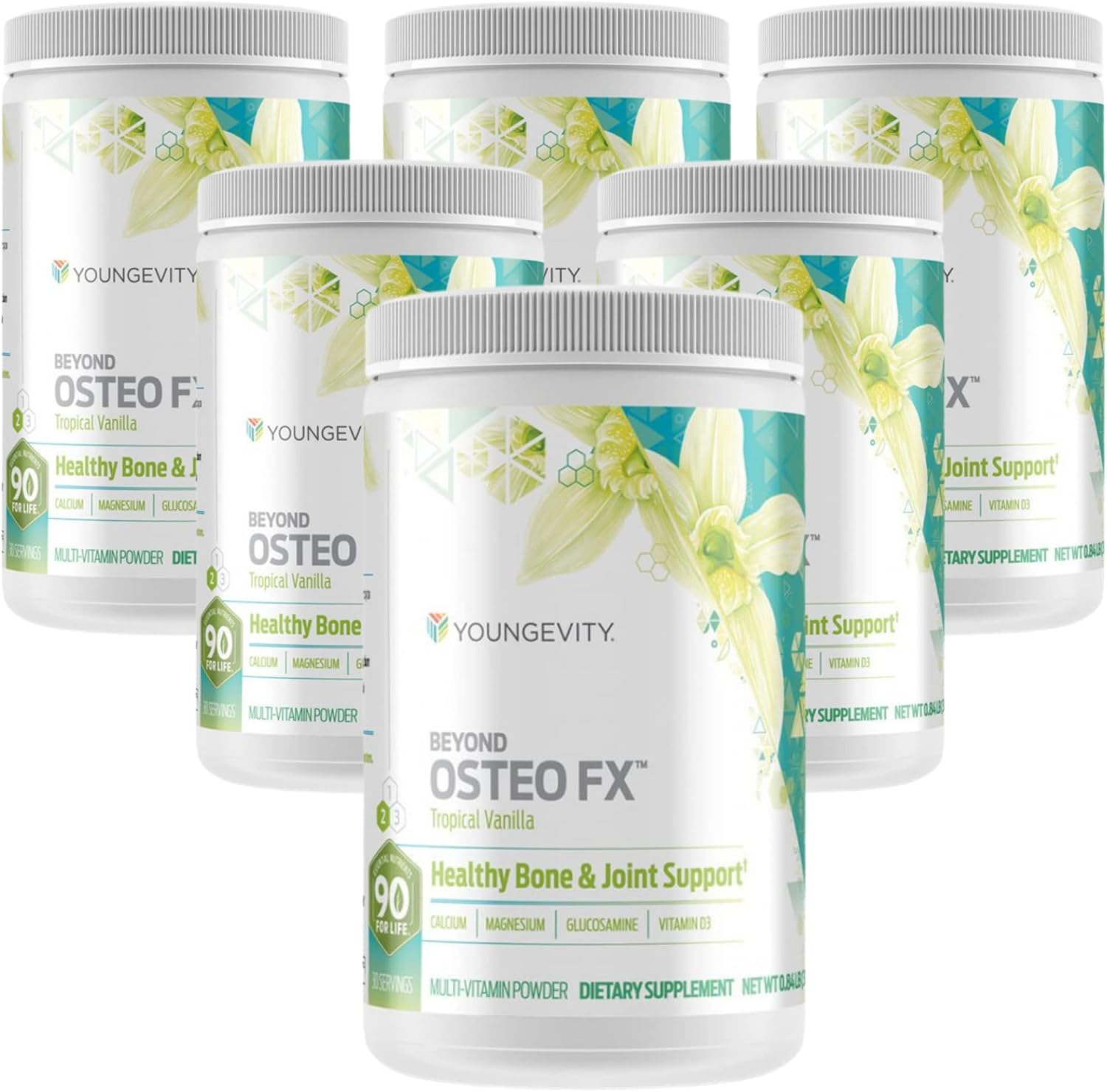 Youngevity Beyond Osteo FX – Vainilla Tropical | Multivitamin Powder for Bone Support | 30 Servings (2-Pack)