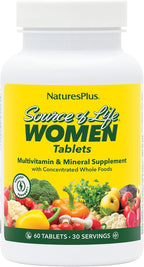 NaturesPlus Source of Life Women - 60 Comprimidos - Suplemento Multivitamínico y Mineral