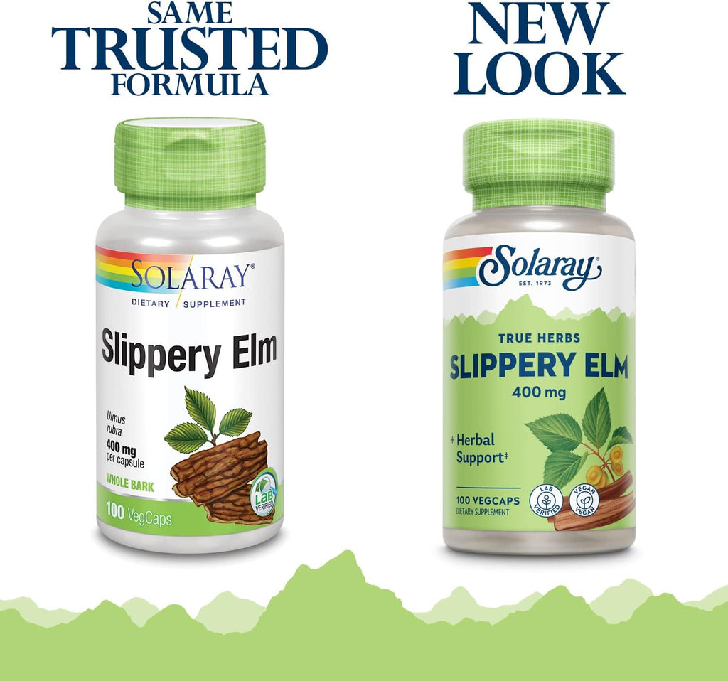 SOLARAY Olmo Resbaladizo (Ulmus Rubra) 400 mg - 100 Cápsulas Vegetales