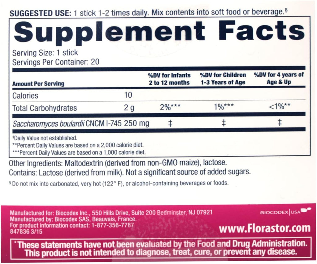 Florastor Kids (250mg) 20 sobres