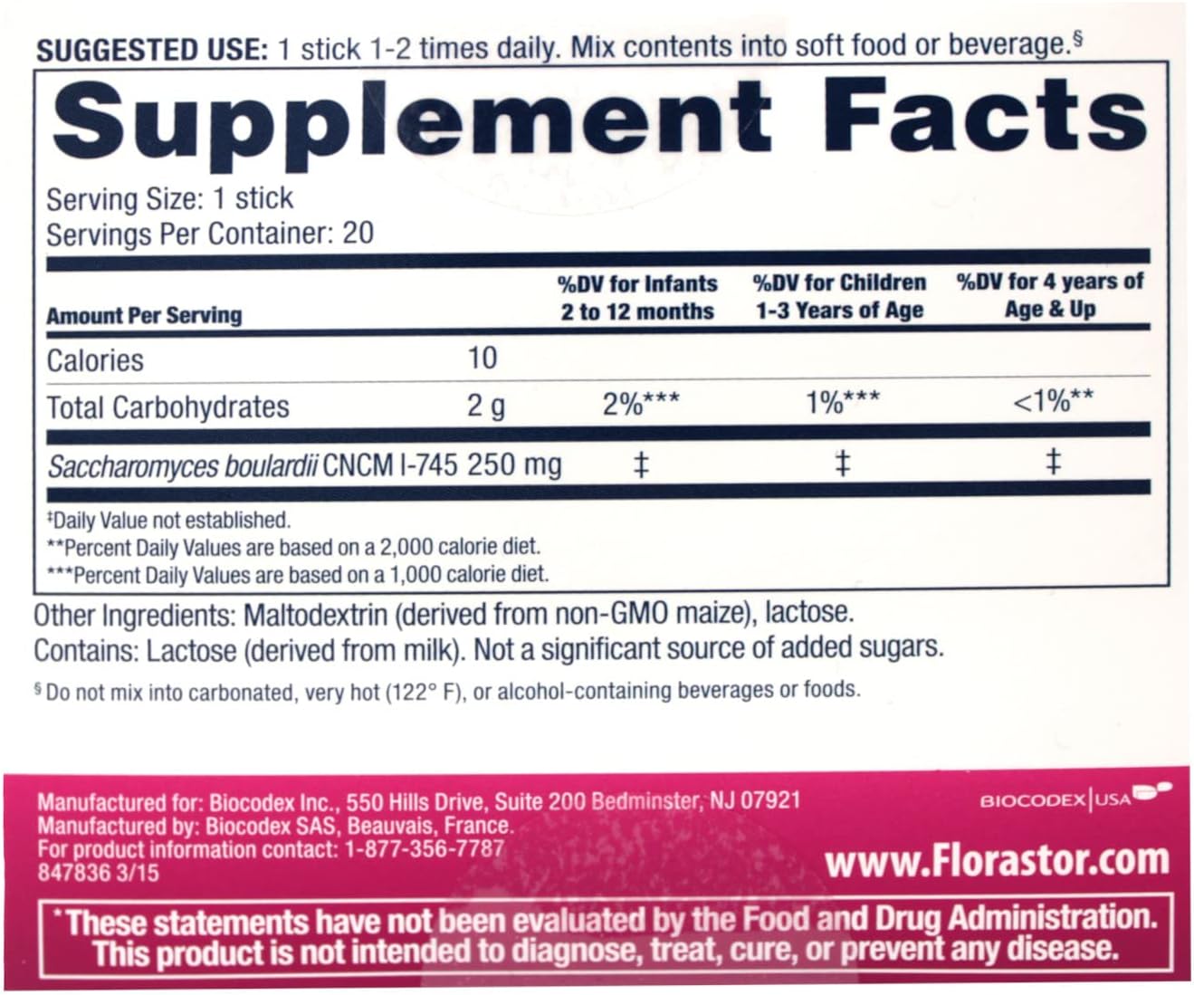 Florastor Kids (250mg) 20 sobres