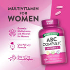 Nature's Truth Multivitamínico para Mujeres con Hierro | 100 Comprimidos | Sin OGM y Sin Gluten