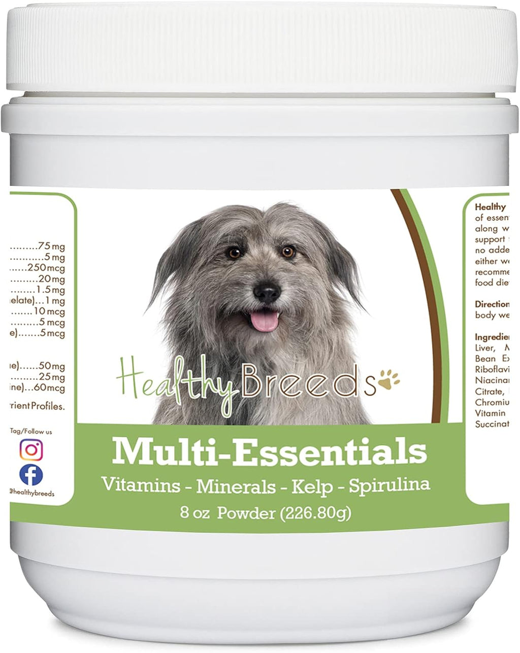 Healthy Breeds Pyrenean Shepherd Multi-Essentials en Polvo para Perros - Suplemento Ideal de Vitaminas, Minerales y Antioxidantes - 227 g