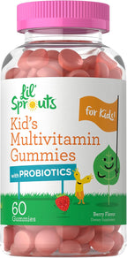 Carlyle Lil' Sprouts Multivitamínico Infantil con Probióticos - 60 Gominolas Sabor Bayas