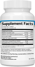 Lipotriad Visionary Vitaminas para los Ojos, 60 cápsulas, 30 días