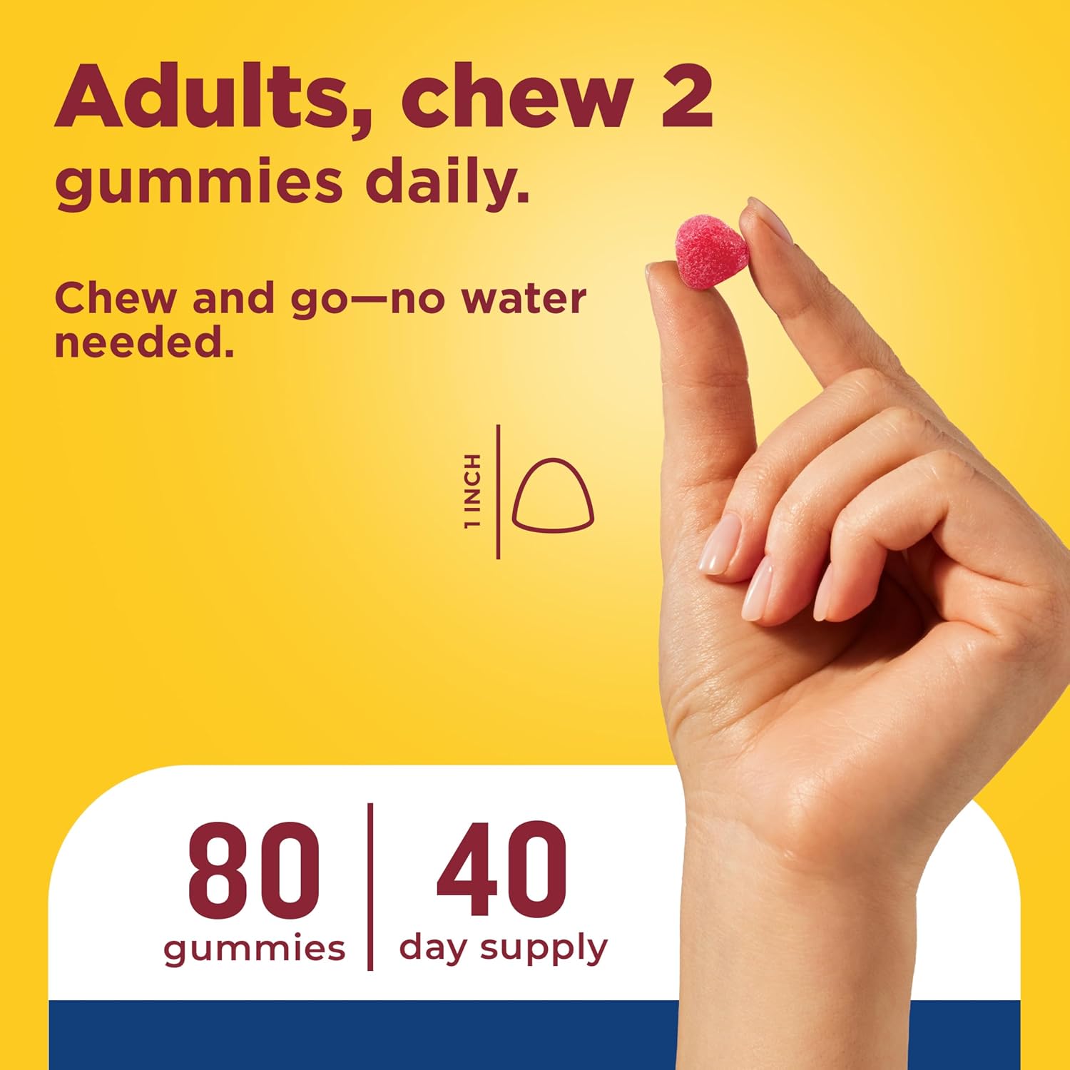 Nature Made Multivitamínico para Hombres con Omega-3, Gominolas, 80 unidades