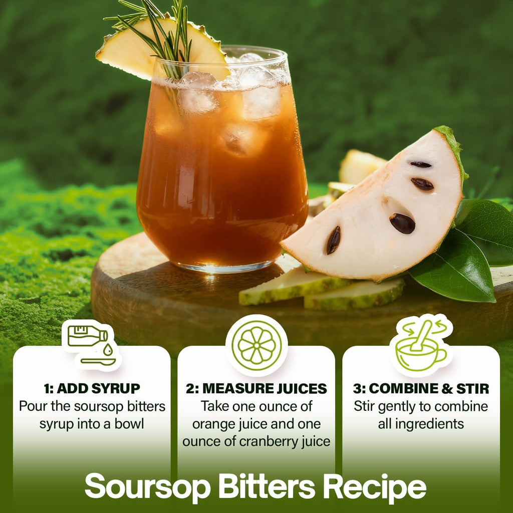 Soursop Bitters Liquid – Mixed Berry, Herbal Detox, 473 ml