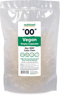 Nutricost Cápsulas Vacías Veganas Tamaño 00 - 1000 Cápsulas Transparentes