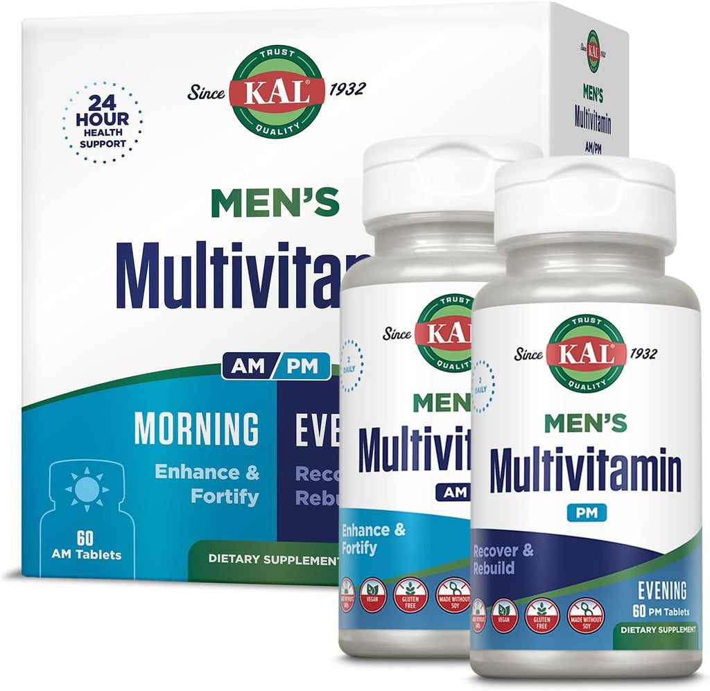 KAL Men's Multivitamin AM/PM - 120 Comprimidos (30 Dosis)