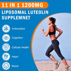 VITACRLLYNMN Liposomal Luteolina 1200 mg – Complejo 11 en 1 Antioxidante y Cognitivo, 60 Cápsulas