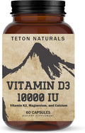 K2D3 10000 UI - Vitamina D3 y K2, 60 Cápsulas