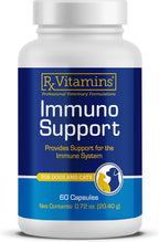 Rx Vitamins Immuno Support: Apoyo Inmunológico para Perros y Gatos - 60 cápsulas con Shiitake, Arabinogalactano y Luteína