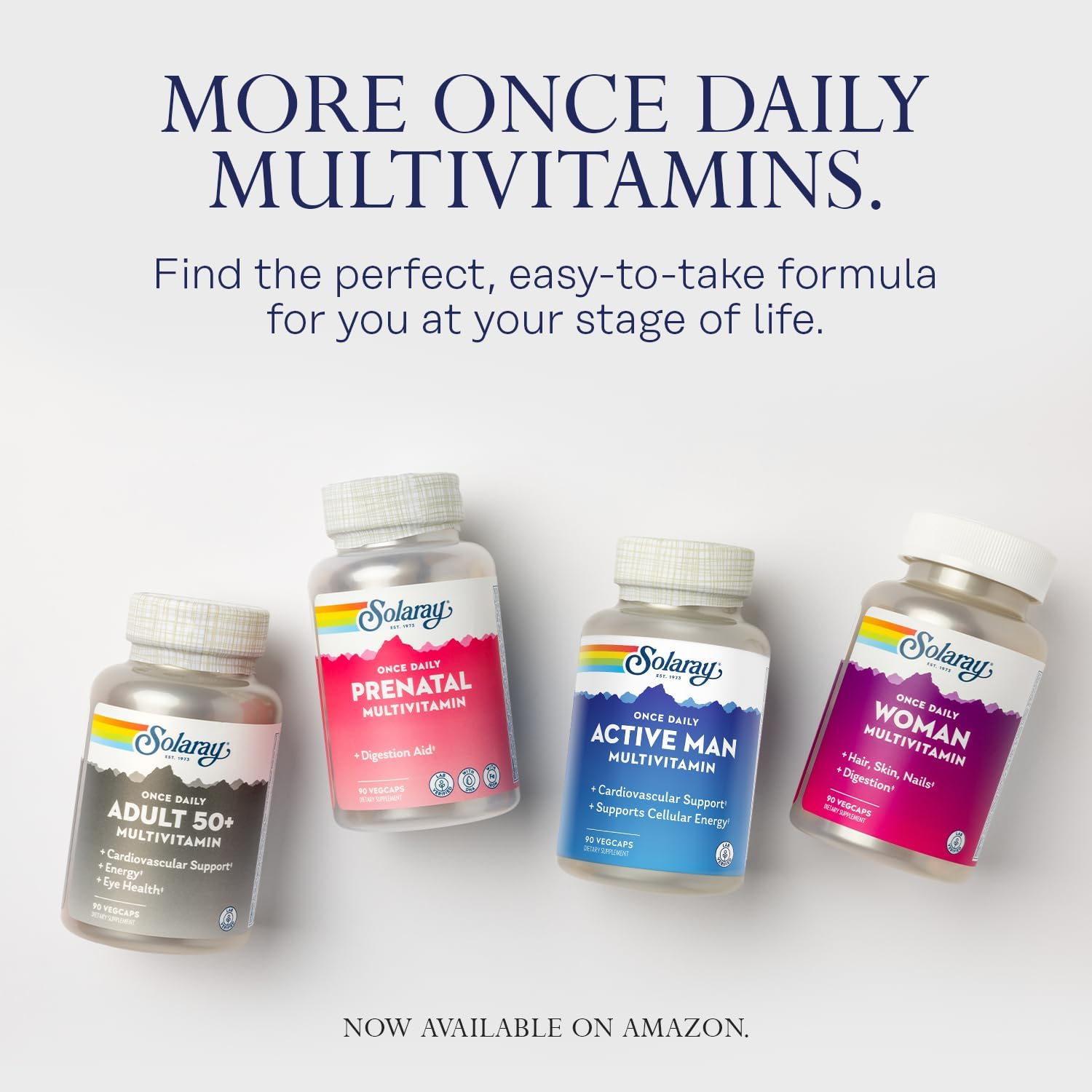 SOLARAY Once Daily Active Man Multivitamin - Multivitamínico para hombres activos
