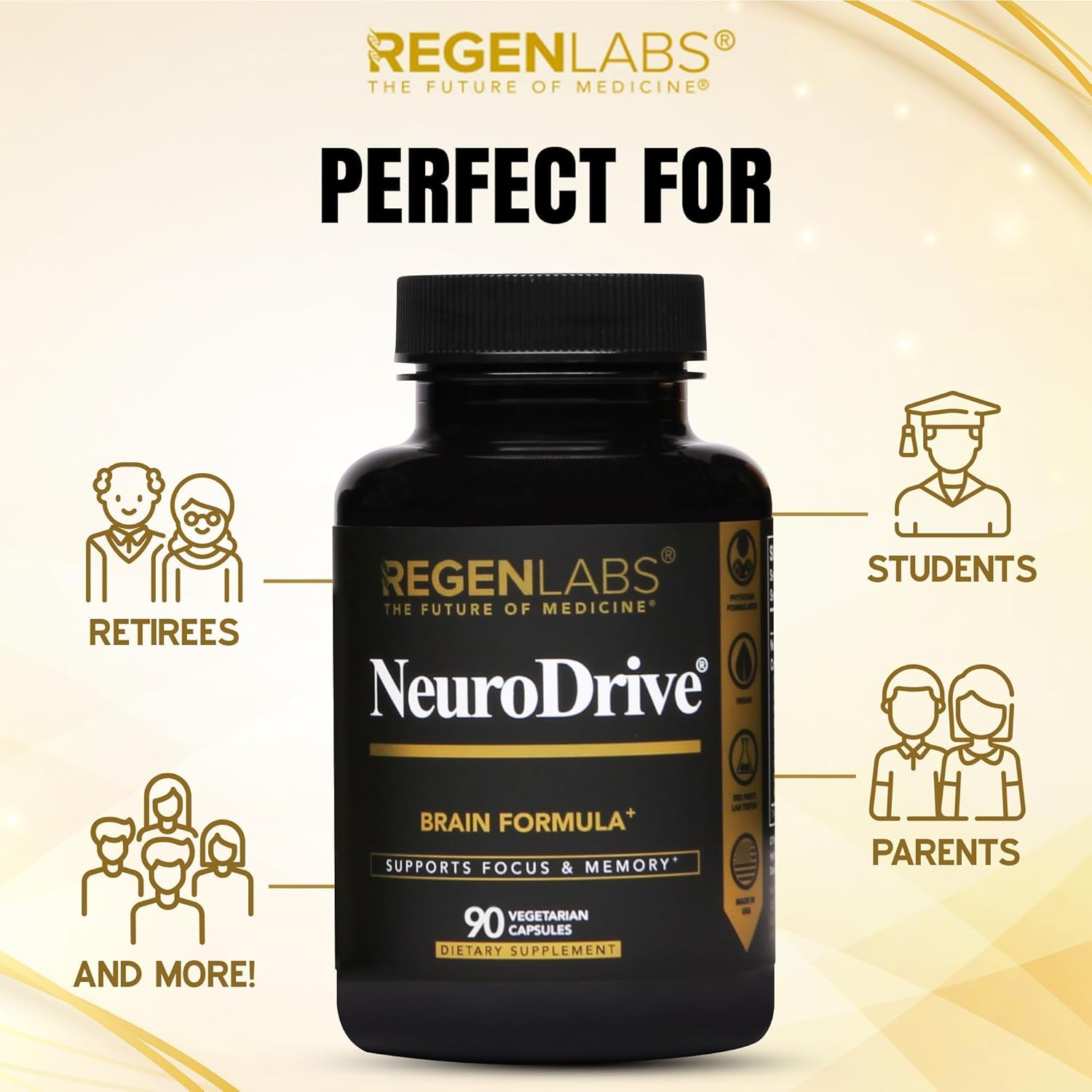 NeuroDrive Memory & Focus Supplement - 90 Cápsulas