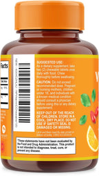 Nature's Peak Vitamina C 1000 mg con Rosa Mosqueta - 120 Comprimidos Masticables Sabor Naranja - Sin Azúcar